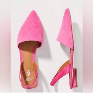 Franco Sarto suede slingback flats - size 9